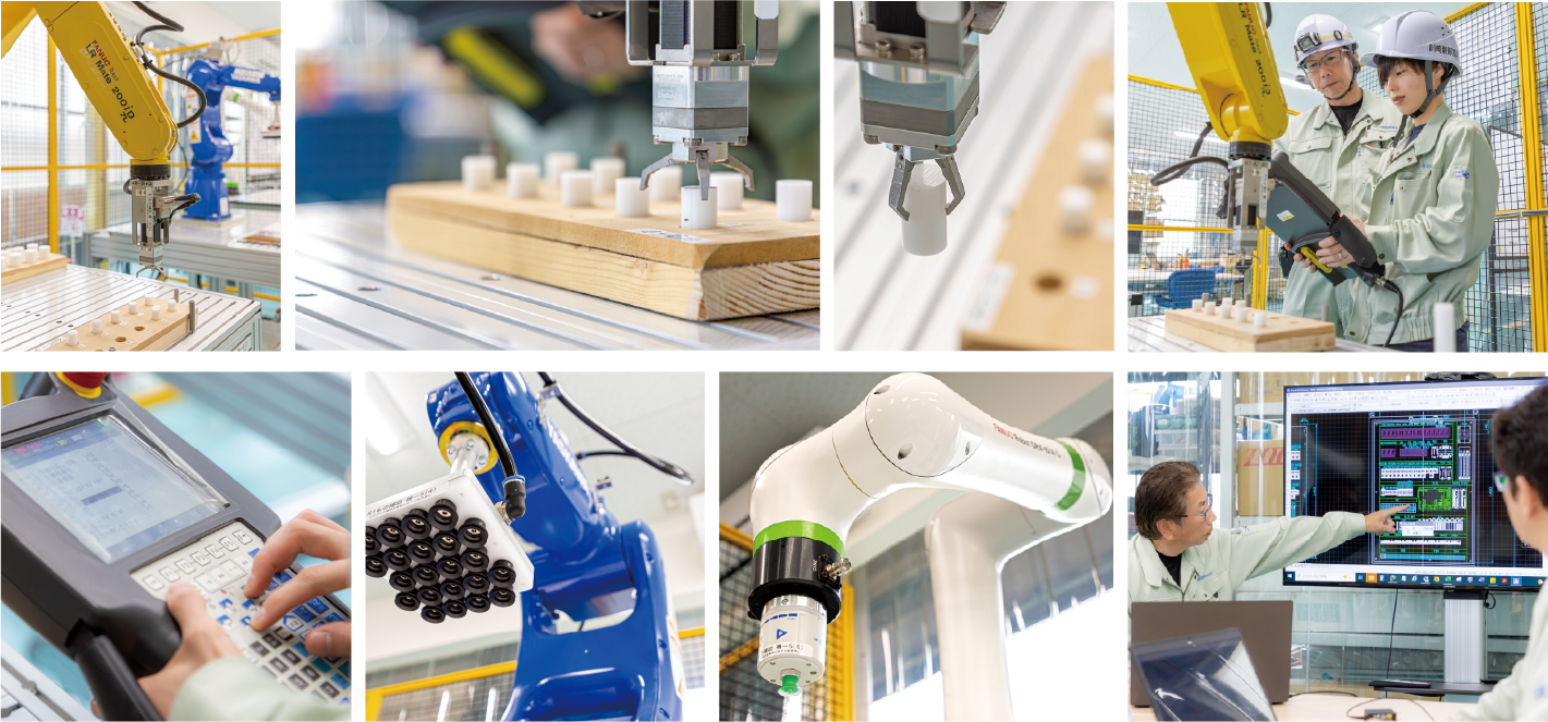 ロボットの実機を通じて、先進的な機能や性能を実際に体感していただくことが可能なピタラボ