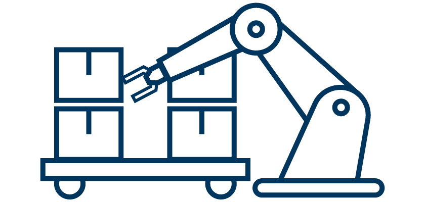 ロボットによる搬送・梱包後の工程で必要になり