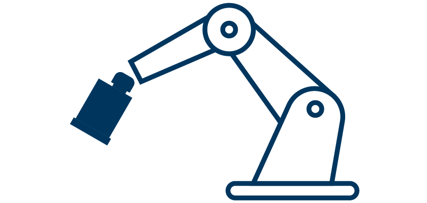 ロボットによる搬送・梱包後の工程で必要になる⾃動でモノを判別する視覚センサ